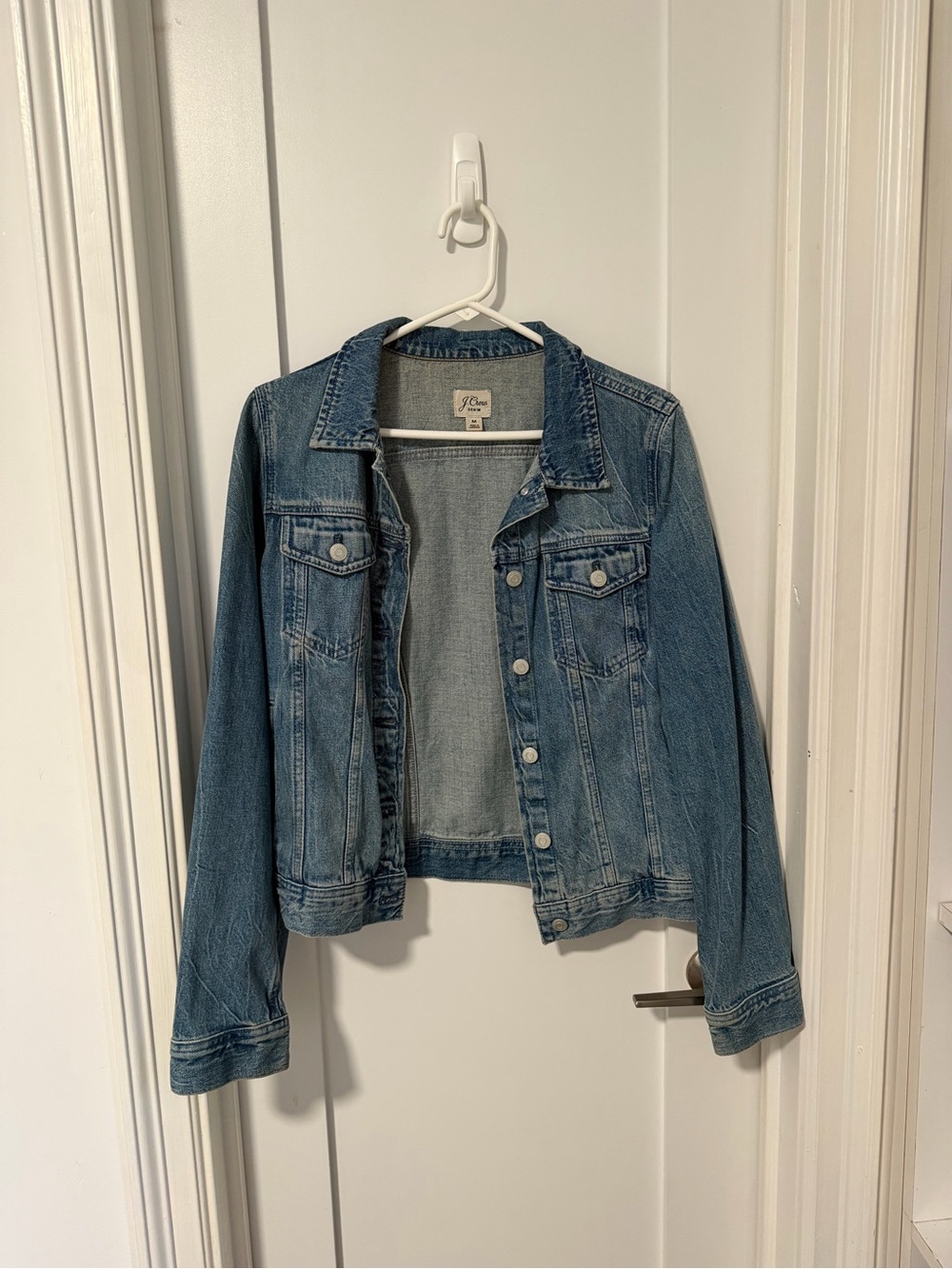 J. Crew Medium Blue Denim Trucker Jacket